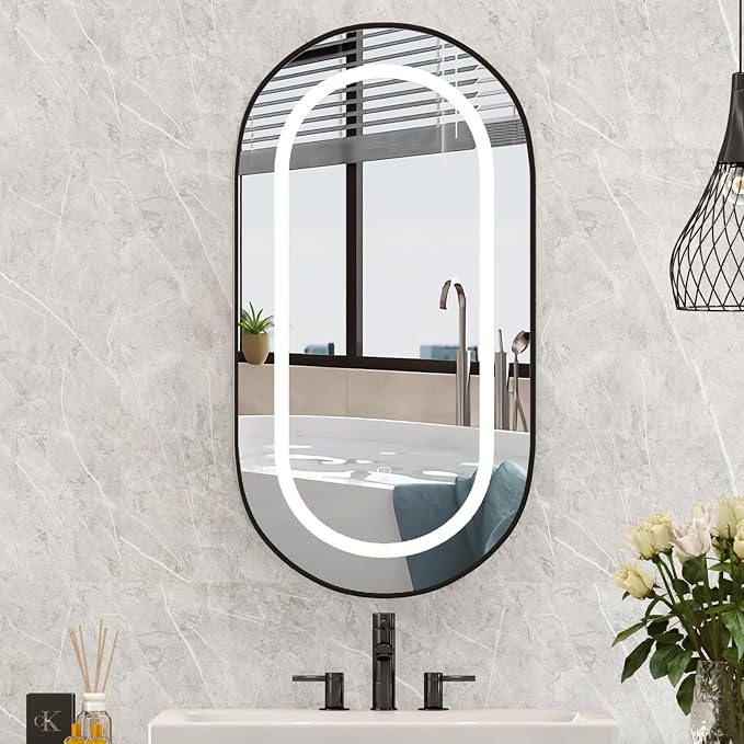 Led Oval Medicine Cabinet Mirror by Mepplzian