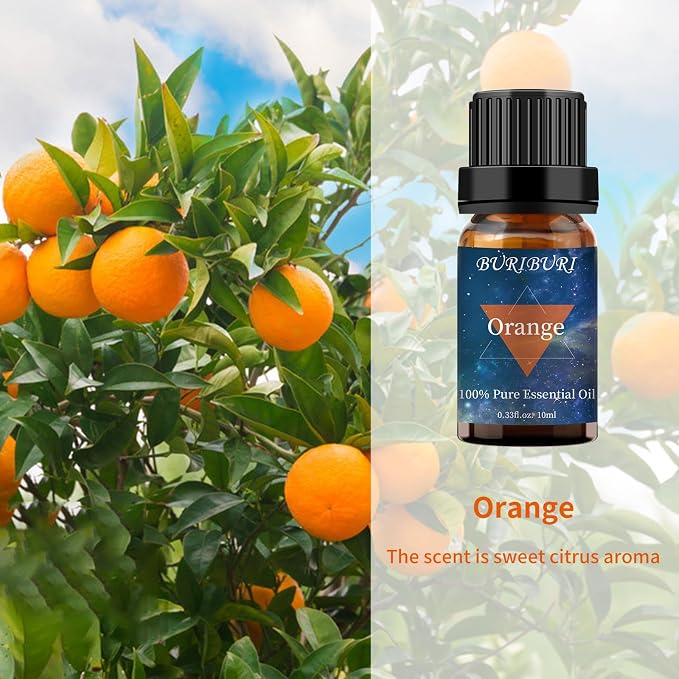 BURIBURI Orange Oil and Vanilla Essential Oil, 100% Pure, Organic Aromatherapy - Image 2