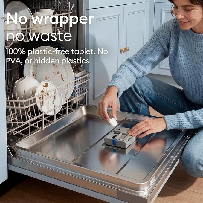 Vove Plastic-Free Dishwasher Tablets, 60 Pack - Image 7