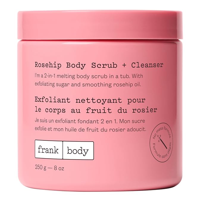 frank body Rosehip Body Scrub & Cleanser | Fades Marks & Softens Skin by FrankBody