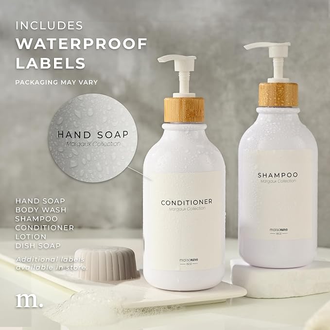Maisonovo Plastic Soap Dispenser Set | Hand Soap and Dish Soap Dispenser Set | - Image 6