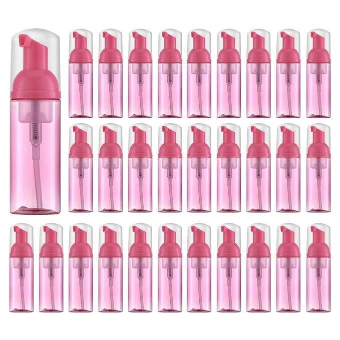 Tekson 30PCS Soap Foam Bottle, Empty Travel Foaming Lash Shampoo by Tekson
