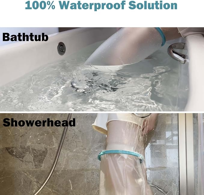 Cast Covers for Shower Leg, Waterproof Cast Cover for Showering, Cast Protector - Image 2