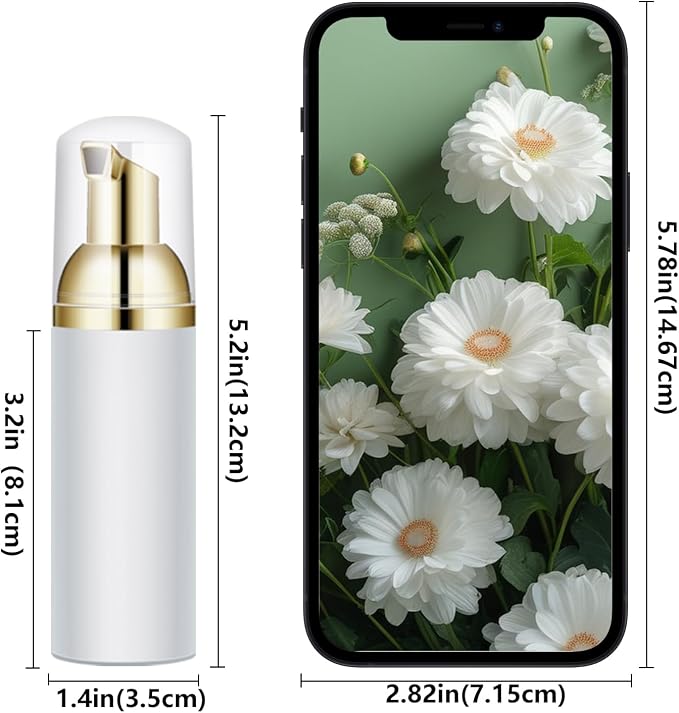 2 Oz Empty Foam Pump Bottle Travel Foaming Soap Dispenser - Image 3