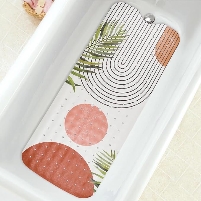 Bathtub Mat Non Slip, Bohemia Extra Long Bath tub Mat Shower Floor Mat by BathtubMat
