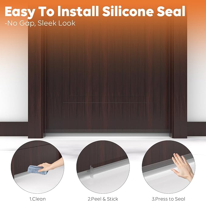 T-Shaped Silicone Door Weather Stripping - Image 7