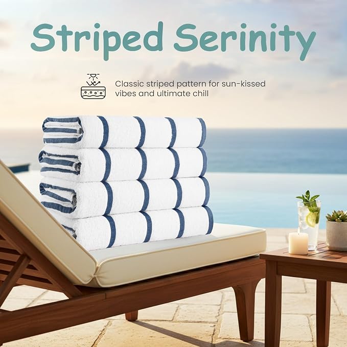CASA COPENHAGEN Cabana Beach Towel Designed in Denmark Rough and Tough - Image 2
