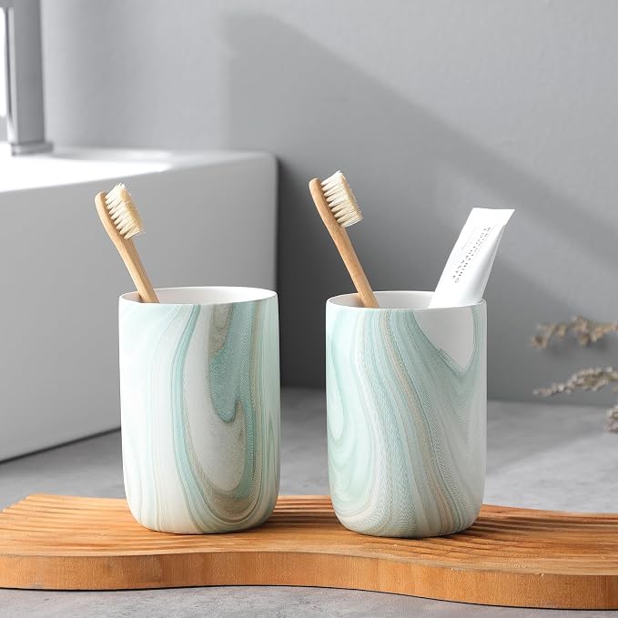 Green Marble Toothbrush Holders - Image 7