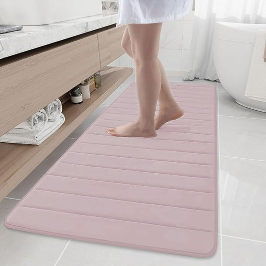 Buganda Memory Foam Bath Mat, Ultra Soft and Non-Slip Bathroom Rugs, Water by Buganda