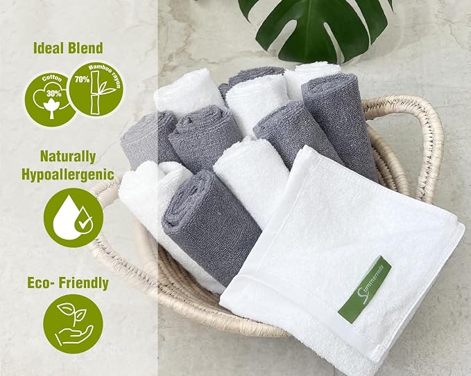 12 Pack Washcloths 13" x 13" - Image 2