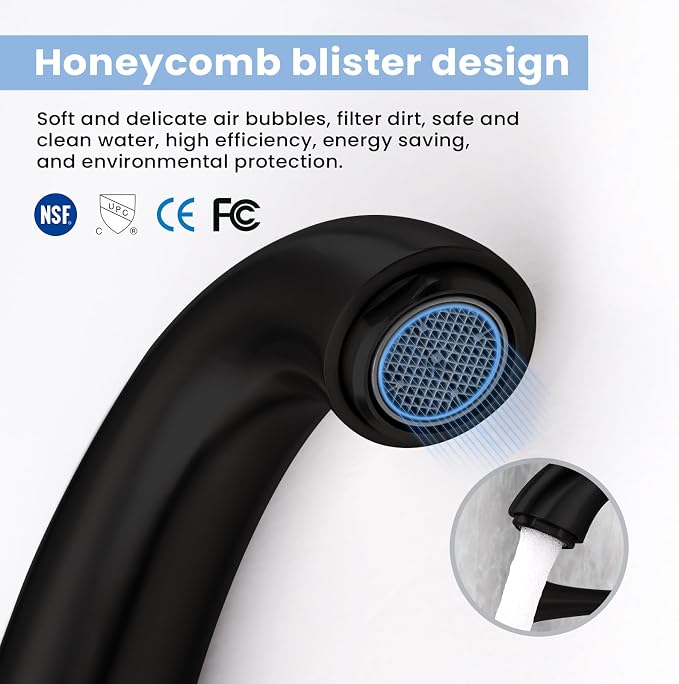 Touchless Bathroom Faucet for 3 Holes 3 Handles, Controlling Temperature & - Image 6