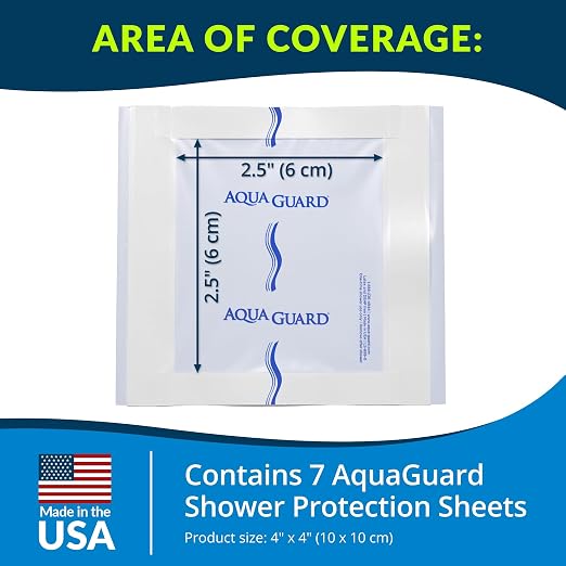 TIDI 50004-PKG AquaGuard Sheet – 4” x 4” – – Shower Protection Sheet – - Image 2