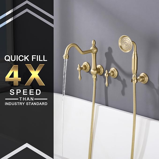 SUMERAIN Wall Mount Tub Faucet - Image 4