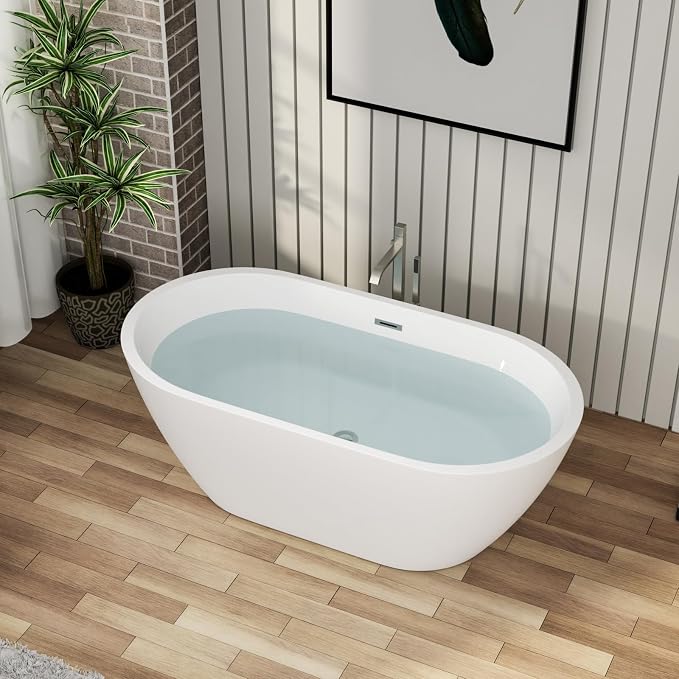 59" Acrylic Freestanding Bathtub - Image 2