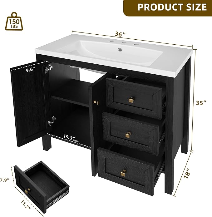 YITAHOME 36" Bathroom Vanity - Image 2