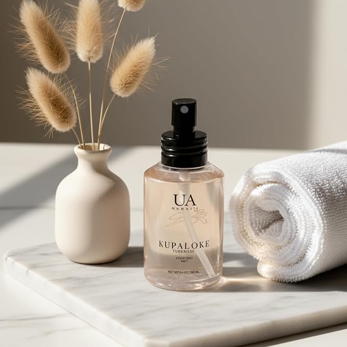 Kupaloke Tuberose Body and Hair Mist from Hawaii, Hair Perfume - Image 6