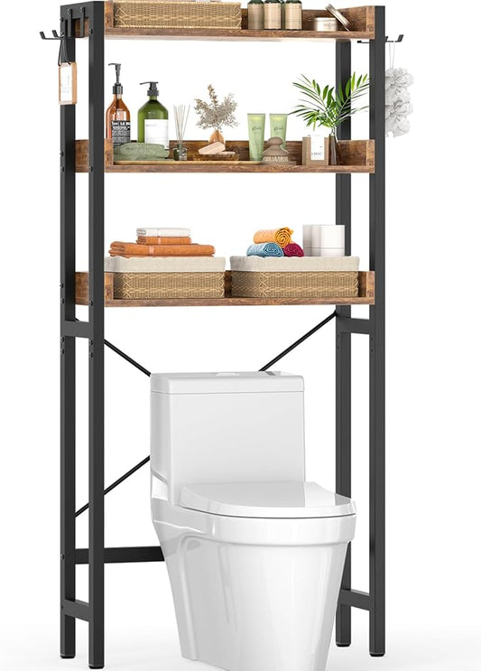 Ecoprsio Over-The-Toilet Storage Rack, 3-Tier Bathroom Organizer Shelf Over by Ecoprsio