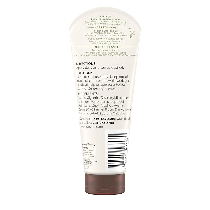 Aveeno Daily Moisturizing Body Lotion, Gentle Lotion Nourishes Dry Skin - Image 9