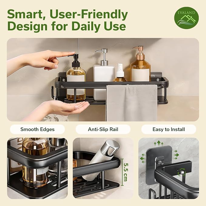 Shower Caddy Adhesive 2Pack - Image 4