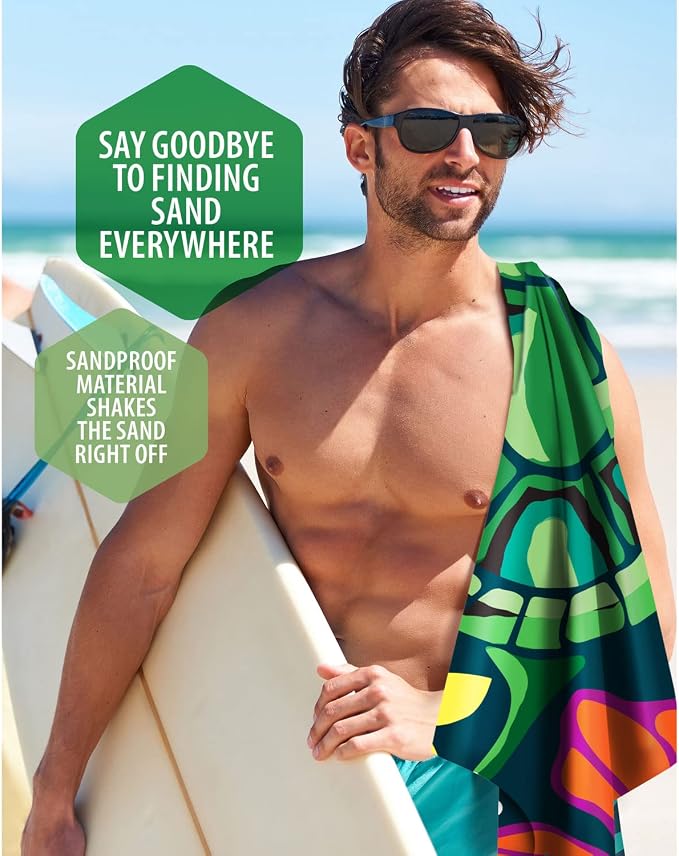 VENTURE 4TH Microfiber Beach Towel: Quick-Dry, Sandproof and Lightweight - Image 7