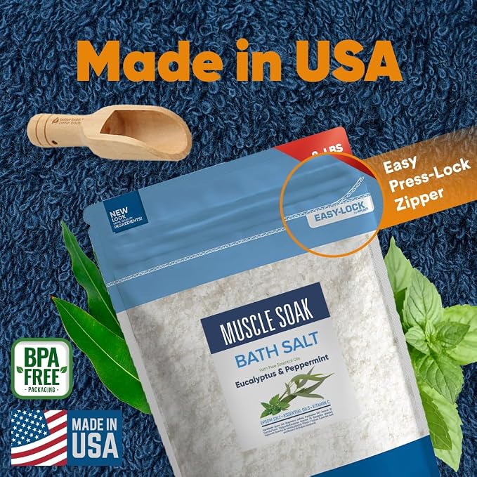 Muscle Soak Bath Salt 128 Ounces Epsom Salt - Image 7