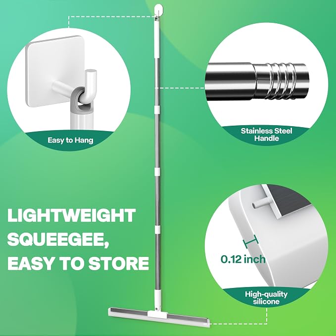 Floor Squeegee with 180° Rotating Head, Squeegee - Image 6