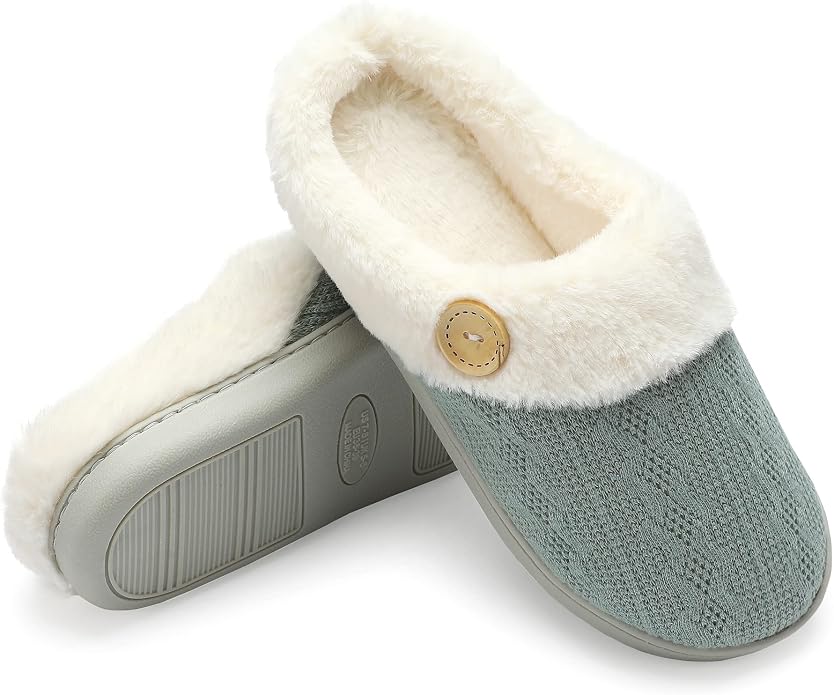 Chantomoo Womens Slipper Warm Comfy Memory Foam House Slippers Knitted Shoes - Image 6