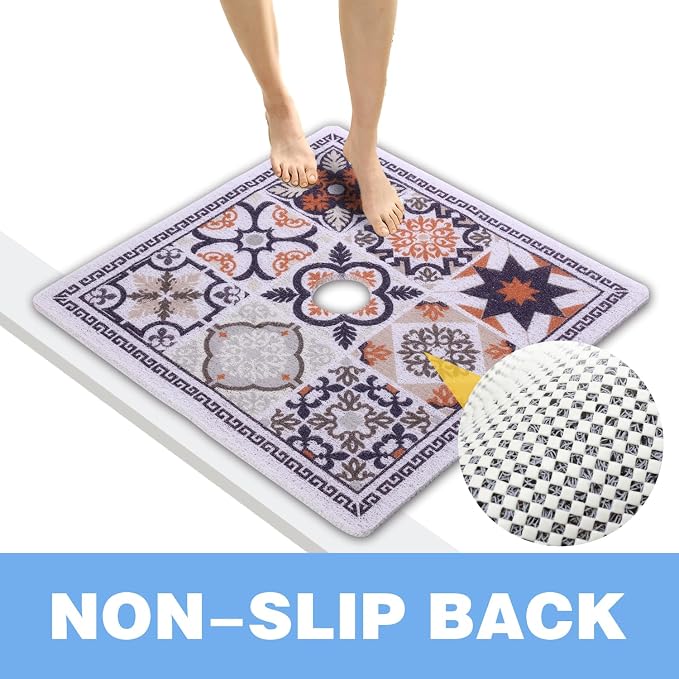 Square Shower Mat 23x23 Inch Non-Slip - Image 5