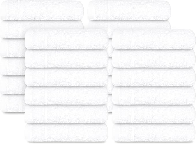 Tens Towels Pack of 24 Washcloths, 12 x 12 Inches, Lighter Weight, Quick to Dry - Image 8