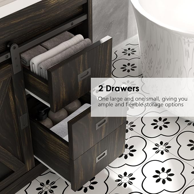 4ever2buy Farmhouse Bathroom Vanity - Image 3