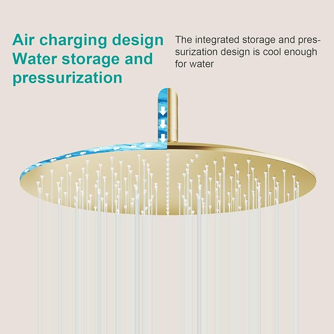 All Metal Rain Shower Head - Image 5