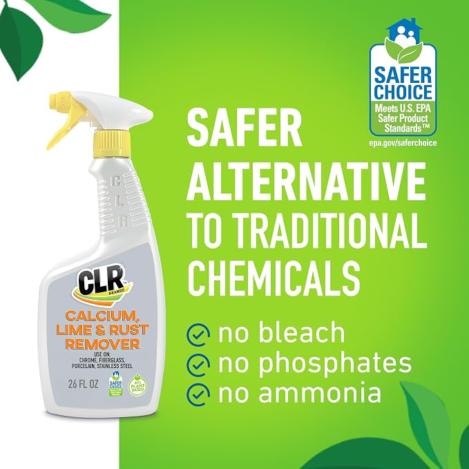 CLR Brands Calcium, Lime & Rust Remover, 26 oz. Spray Bottle, 2 Pack, Blasts - Image 3
