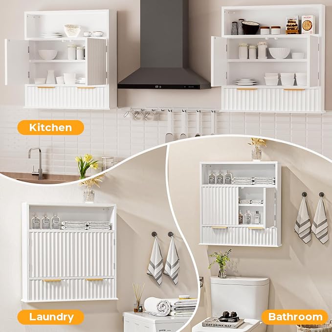 Bathroom Wall Cabinet, Wall Mounted Medicine Cabinet - Image 8