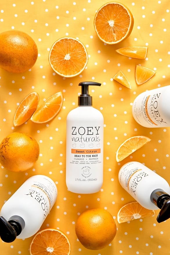 Zoey Naturals Sweet Citrus Baby Wash & Shampoo, Made - Image 4