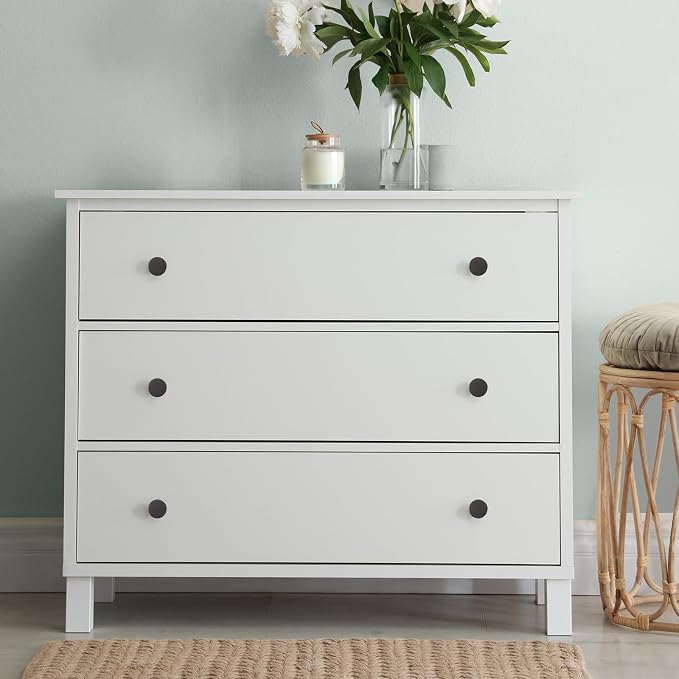 Ravinte 3 Pack Cabinet Knobs Pearl Grey Kitchen Cabinet Knobs Round Dresser - Image 5