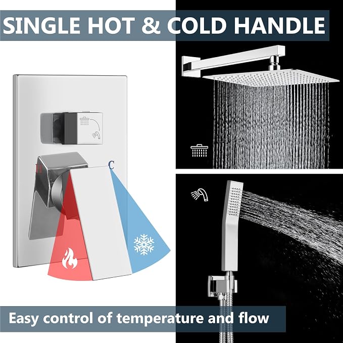 Aolemi Shower Faucet Set Rain Shower System - Image 4