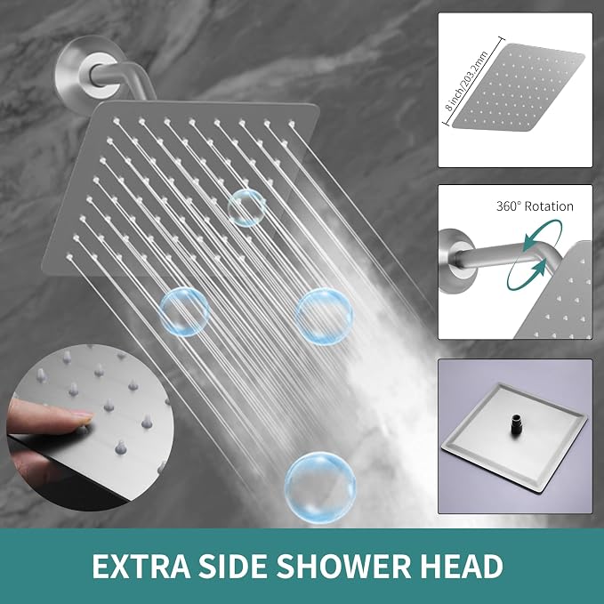 Brushed Nickel Shower System - Image 4