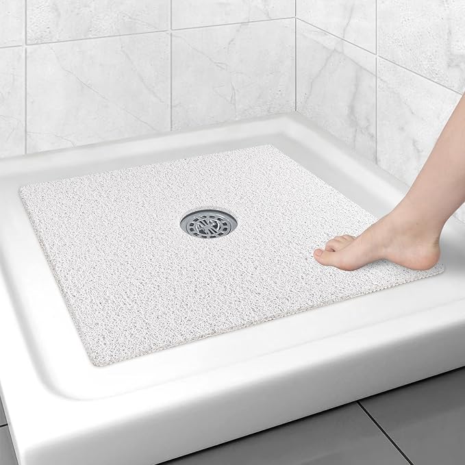 Square Shower Mat Non Slip: 24x24 Inch Shower Floor Mat by Unknown