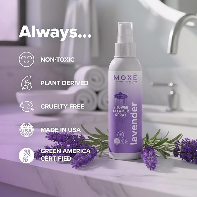 MOXE Shower Mist, Spa Steam Spray, Certified Natural Essential Oils, - Image 6