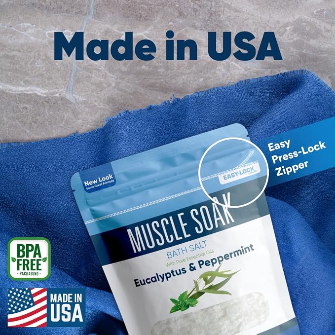 Muscle Soak Bath Salt 32 Ounces Epsom Salt - Image 6