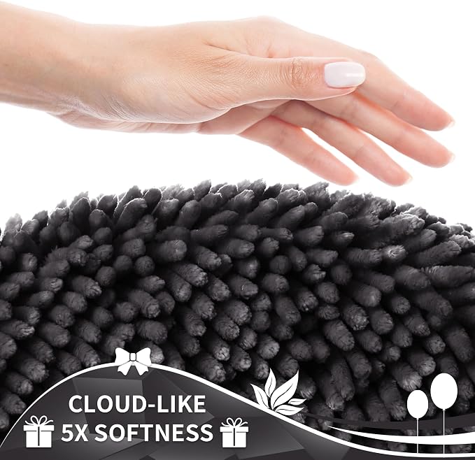 Yimobra Toilet Rugs U Shaped Washable, Soft Comfortable Toilet Mat - Image 3