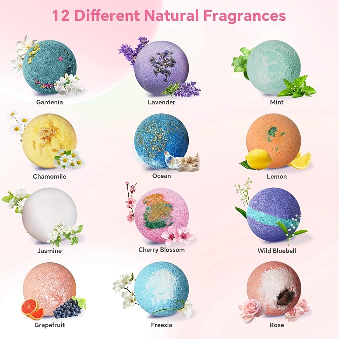 Bath Bombs for Women, Natural Bubble Bathbombs - Image 2