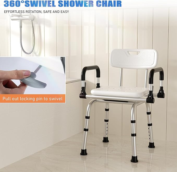 360 Degree Shower Chair Swivel, Shower Seat - Image 3