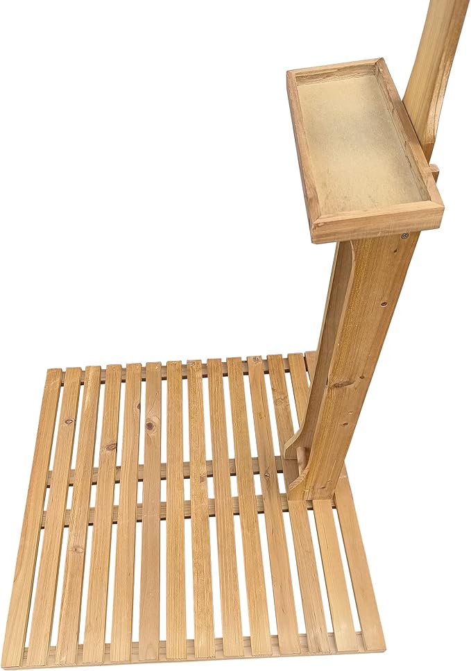 Outdoor Wooden Pool Shower - Image 5