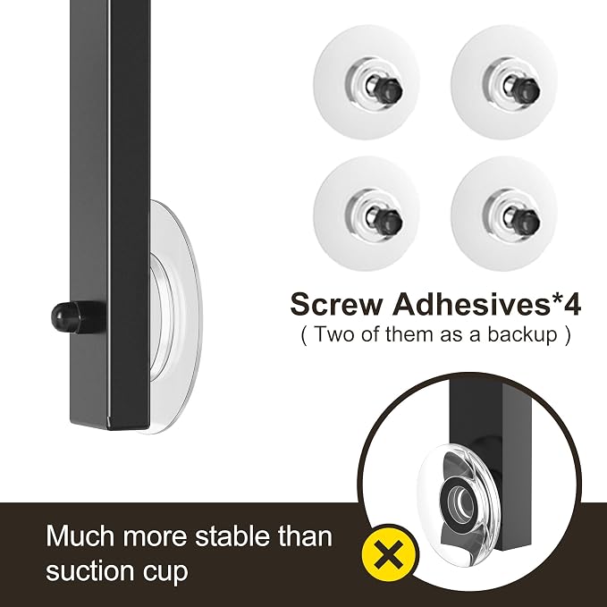 Orimade 4 Tier Adjustable Anti-slip Shower Caddy over Shower Head, Rustproof - Image 6