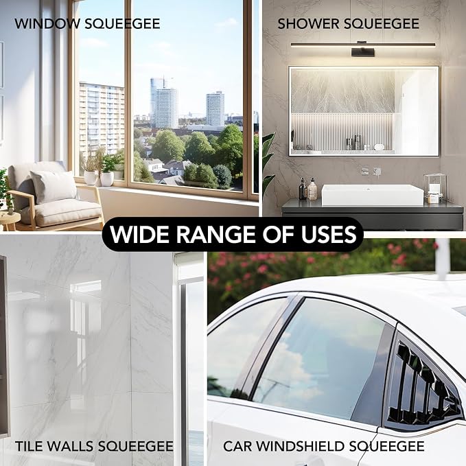 Shower Squeegee with Long Handle, 15-51" Telescopic Squeegee - Image 9