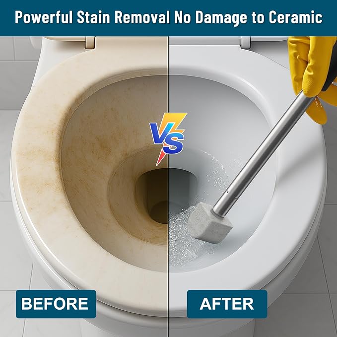 Pumice Stone Toilet Bowl Cleaner, 16.7Inch Toilet Pumice Stone - Image 6