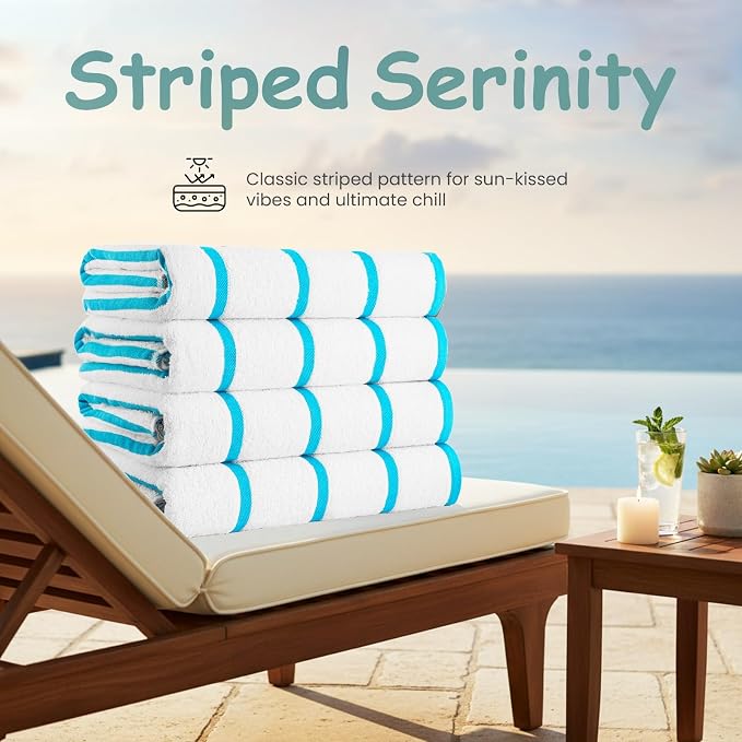CASA COPENHAGEN Cabana Beach Towel Designed in Denmark Rough and Tough - Image 2