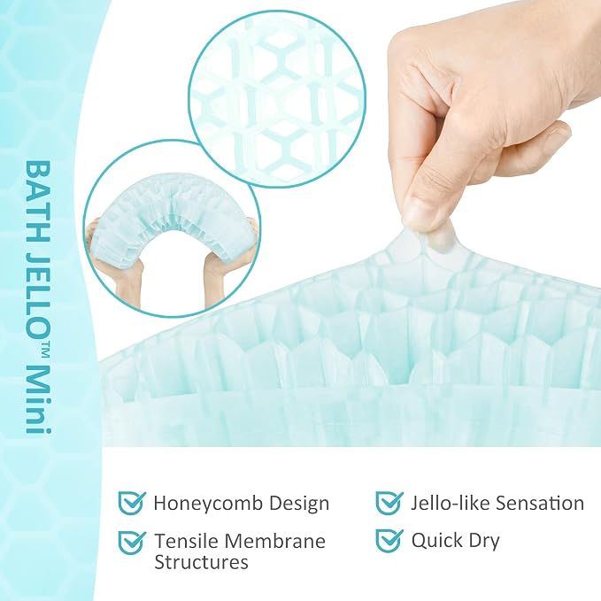 Sunlit Bath Jello Mini Gel Bath Pillows, Lumbar Pillow - Image 3