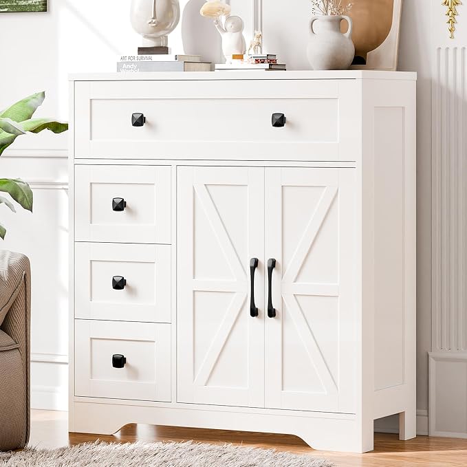 Vabches Farmhouse Storage Cabinet by Vabches